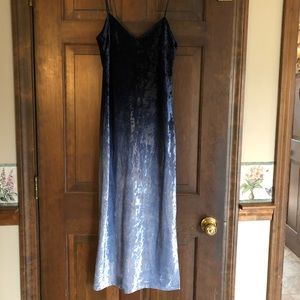 Lulus blue tone velvety dress